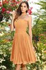 Prinzessin Empire Taille Chiffon Plissiertes Brautjungfernkleid ohne Ärmeln - 20