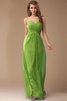 Empire Taille Ärmelloses Enges Chiffon Bodenlanges Brautjungfernkleid - 15
