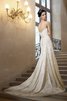 Vestido de Novia en Encaje de Natural de Encaje Adorno de Escote Corazón de Fajas - 2