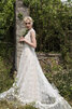 Robe de mariée excellent ligne a manche nulle de princesse intemporel - 2