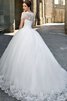 Robe de mariée classique textile en tulle boutonné ceinture de mode de bal - 2