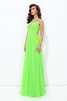 Chiffon Ein Schulter A Linie Bodenlanges Anständiges Ballkleid - 6