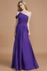 Vestido de Dama de Honor de Natural de Un sólo hombro de Hasta el suelo - 29