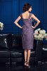 Abito mamma Sposa Al Ginocchio Sotto Ginocchio in Chiffon Naturale con Giacca - 4