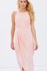 Robe demoiselle d'honneur romantique fermeutre eclair haut bas manche nulle de fourreau - 6