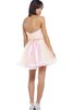 Robe de graduation bref à la mode en tulle en organza de col en cœur - 2
