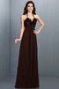 Vestido de Dama de Honor de Corte princesa en Gasa de Hasta el suelo de Largo - 9