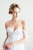 Abito da Sposa sexy in Chiffon con Increspato Formale E Informale Spazzola Treno A-Line - 2