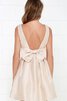 Ärmelloses mini Abschlusskleid mit Schmetterlingsknoten - 4