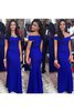Sencillo Vestido de Noche de Corte Recto de Abalorio de Plisado - 2