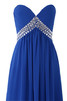 Formal Vestido de Noche en Gasa de Blusa plisada de Sin mangas de Escote Corazón - 2