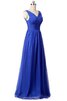 Robe de bal ruchés plongeants jusqu'au sol en satin extensible populaire romantique - 2
