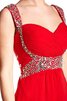 Robe de bal simple col élisabéthain de traîne courte avec chiffon avec zip - 3