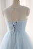 Vestido de Graduacion de Corte princesa en Tul de Sin mangas de Natural de Corto - 2
