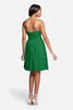 Moderno Vestido de Dama de Honor de Corte-A de Corto de Escote Corazón de Encaje Adorno - 4