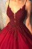 Robe de bal sexy bandouliere spaghetti jusqu'au sol avec broderie de mode de bal - 2