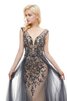 Robe de bal décolleté dans le dos avec perle chaming classique solennel - 6