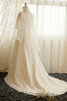 Robe de mariée a eglise longueru au niveau de sol rêveur luxueux naturel - 6