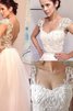 Abito da Sposa Naturale Senza Maniche Cuore Principessa A-Line - 1