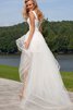 Abito da Sposa mini A-Line Conotta con Nastro Romantico in Tulle - 2