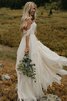 Vestido de Novia de Corte-A de Escote con Hombros caídos de Honorable de Plisado - 1