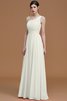 Ärmelloses Chiffon A Linie Gerüschtes Ein Schulterfreies Brautjungfernkleid - 22