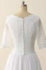 Vestido de Novia en Tul y Encaje y Satén de Cremallera de Encaje Adorno - 5