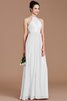 Prinzessin Normale Taille Reißverschluss Neckholder Chiffon Brautjungfernkleid - 34