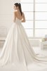 Robe de mariée grandiose intemporel plissé col en forme de cœur avec zip - 2