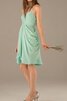 Robe demoiselle d'honneur avec sans manches de dos nu avec chiffon ligne a - 2