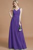 Abito da Damigella Senza Maniche Naturale in Chiffon Principessa A-Line - 30