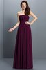 Robe demoiselle d'honneur plissé longue de princesse fermeutre eclair avec chiffon - 5