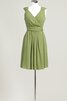 Robe demoiselle d'honneur bref v encolure avec sans manches ligne a - 17