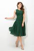 Plissiertes Ärmelloses Prinzessin Chiffon Ballkleid mit Drapierung - 4