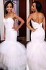 Ärmelloses Gericht Schleppe Klassisches Tüll Normale Taille Brautkleid - 1