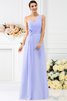 Robe demoiselle d'honneur longue plissé manche nulle avec fronce en chiffon - 17
