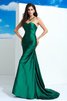Plissiertes Taft Sweep Zug Drapiertes Sexy Abendkleid - 1