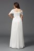 A Linie Prinzessin Übergröße Schulterfreier Ausschnitt Ballkleid aus Chiffon - 2
