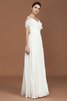 Gute Qualität Gerüschtes A-Linie V-Ausschnitt Prinzessin Brautjungfernkleid - 5