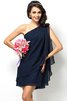 Normale Taille Chiffon A-Linie Ärmelloses Prinzessin Brautjungfernkleid - 10