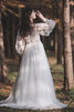 Robe de mariée ligne a avec perle fermeutre eclair fabuleux naturel - 3