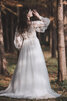 Wunderschönen Sweep Zug Satin Prächtiges Pompöse Brautkleid - 3