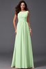 Chiffon Prinzessin Anständiges Brautjungfernkleid mit Rüschen ohne Ärmeln - 26