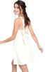 Robe de graduation bref facile en satin avec zip a-ligne - 6