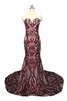Abito da sposa bella in pizzo retro in stain elastico naturale spazzola treno - 11