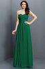 Herz-Ausschnitt Satin Ärmelloses Brautjungfernkleid mit Drapierung mit Plissierungen - 9