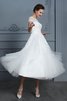 Abito da sposa con manica corte largo principessa all aperto abbagliante strano - 5