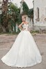 Abito da Sposa in Raso Cuore Senza Maniche con Increspato con Perline Coda A Strascico Corto - 1