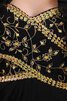 Perlenbesetztes enganliegendes luxus langes Abendkleid mit Applike - 6