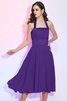 Robe demoiselle d'honneur plissé simple de princesse au drapée avec chiffon - 23